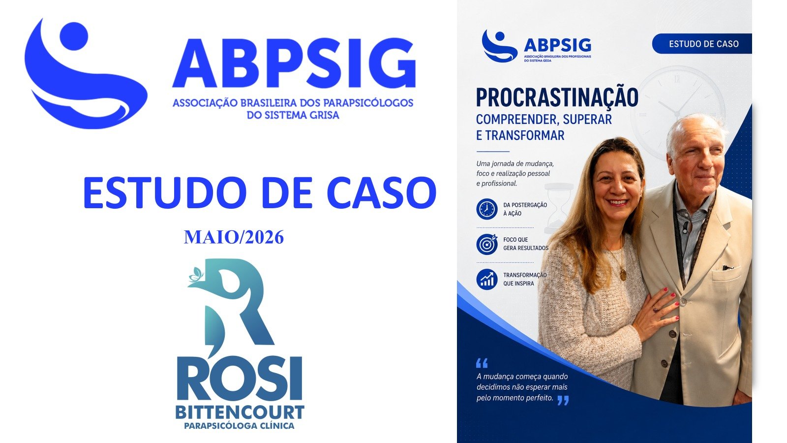 ABPSIG realiza palestra “Procrastinação: compreender, superar e transformar”