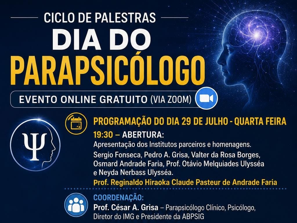 Maior Evento em Comemoração ao Dia do Parapsicólogo: Encontro Inédito no Sul do Brasil