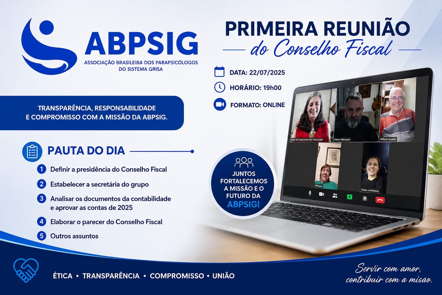 Conselho Fiscal da ABPSIG aprova contas referentes ao exercício de 2025